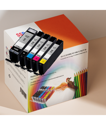 Pack de 5 Cartouches Adaptables Canon PGI-570 / CLI-571 Noir et Couleur
