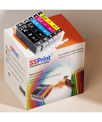 Pack de 5 Cartouches Adaptables Canon PGI-270XL / CLI-271XL Noir et Couleur