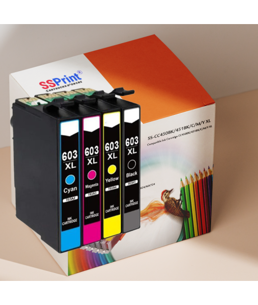 Cartouche Compatible Epson 603XL Noir et Couleur