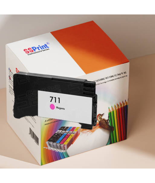 Cartouche Compatible HP CZ131A N°711 Noir