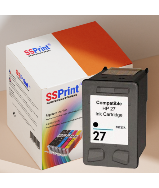 Cartouche Compatible HP 27 / C8727AE Noir