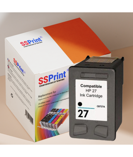 Cartouche Compatible HP 27 / C8727AE Noir