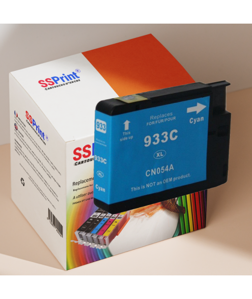 Cartouche Compatible HP CN054AE N°933 Cyan
