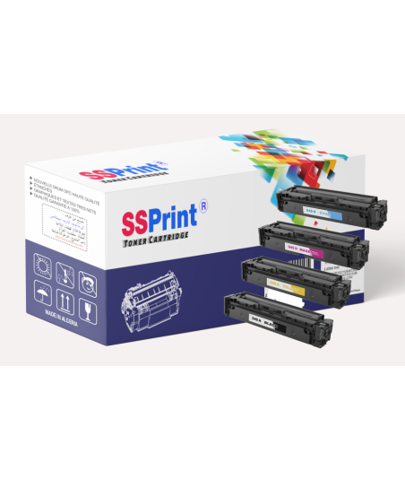 Pack 4 Toners Compatibles Canon CRG-045H Noir Cyan Magenta Jaune
