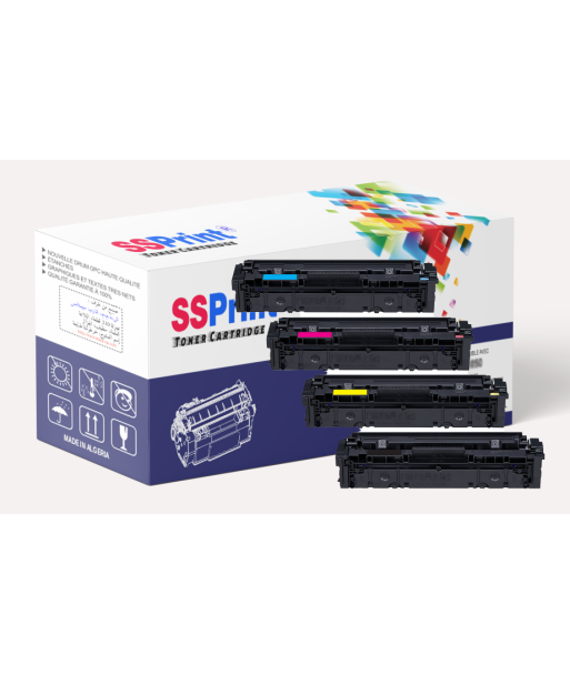 Pack 4 Toners Compatibles Canon CRG-046H Noir Cyan Magenta Jaune