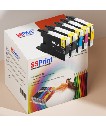 Pack de 5 cartouches adaptables Brother LC-1240 LC-1280