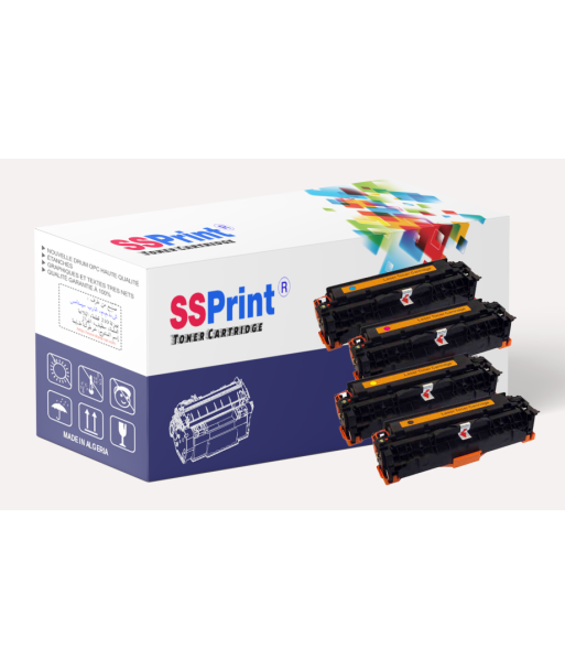 Pack 4 Toners Compatibles HP 304A / 305A / Canon CRG-718 BK/C/M/Y