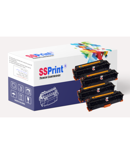 Pack 4 Toners Compatibles HP 304A / 305A / Canon CRG-718 BK/C/M/Y